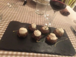 Spanish Veal Meatballs with Fois and Garlic Mayo