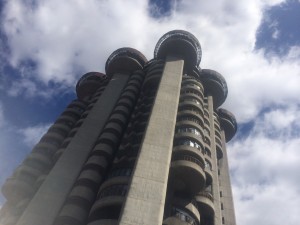 Strange Pod-style-building in Madrid