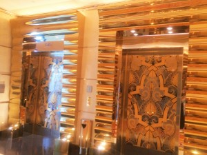 Burj Al Arab gold lift