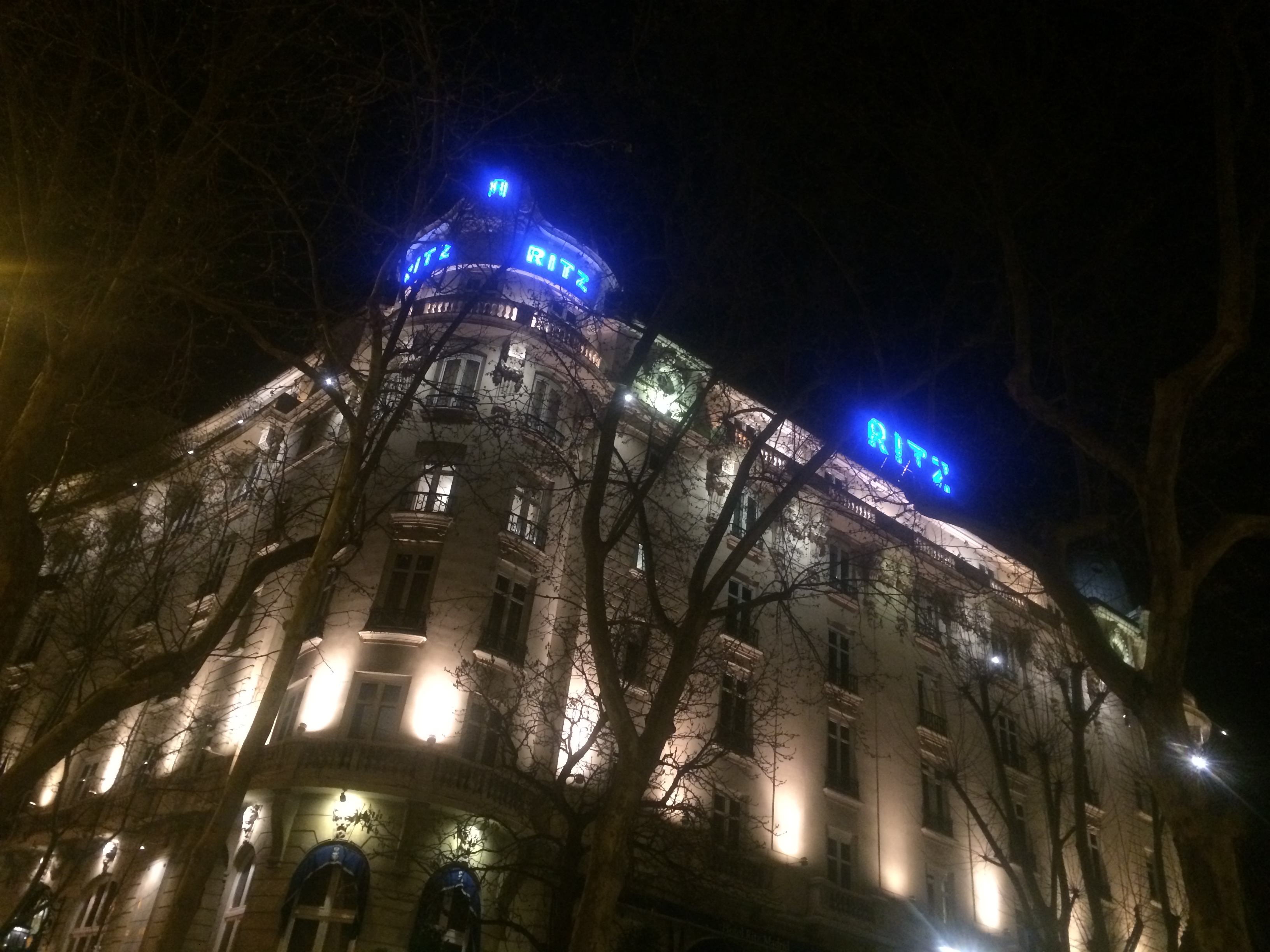 Ritz Madrid at Night