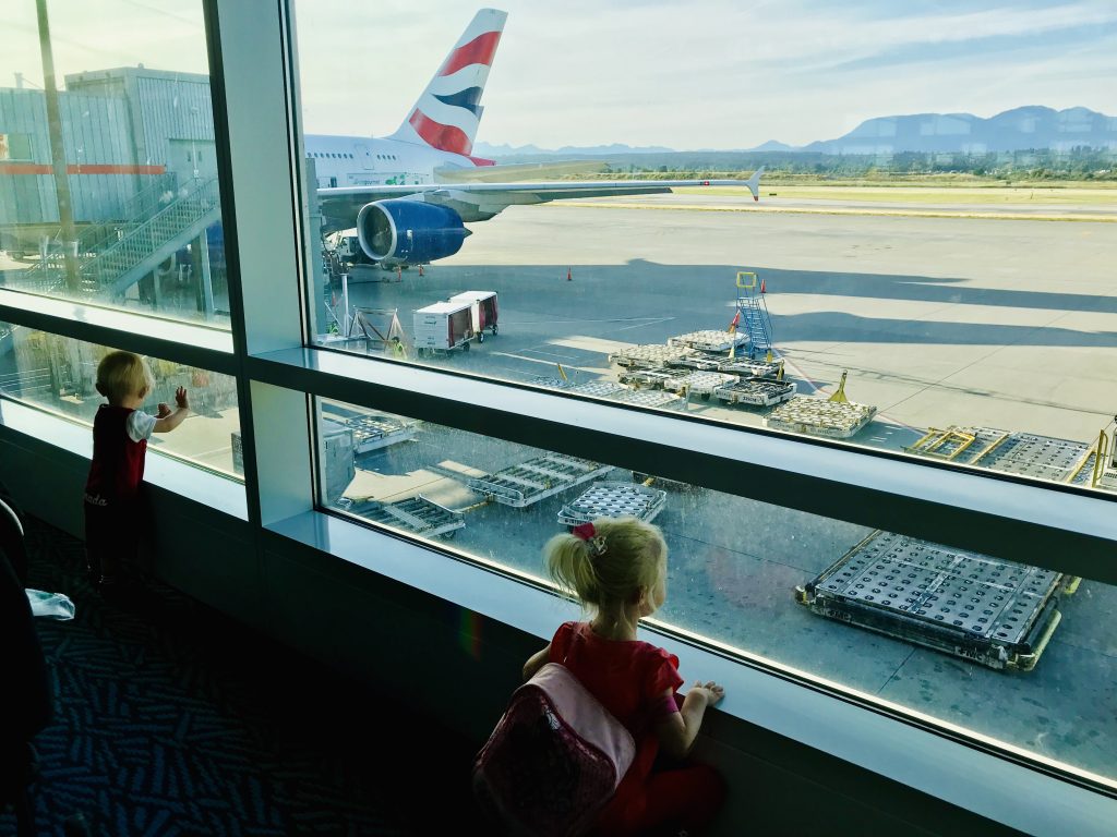 Waiting to board the a380